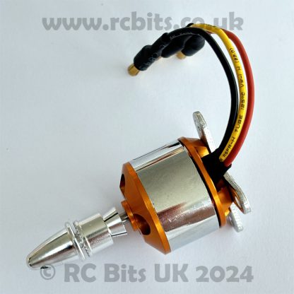 An A2212 brushless motor fully assembled