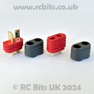 A pair of Deans Style T-Connectors (Male and Female)