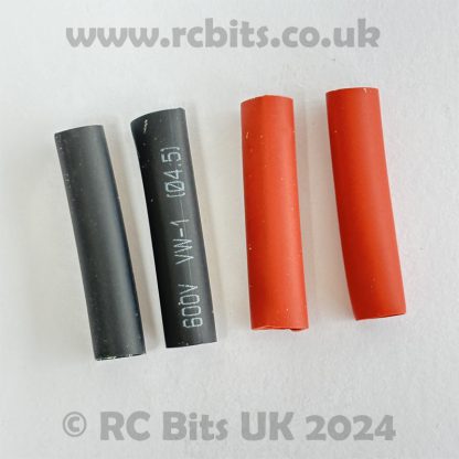 Two Pairs of Red and Black 4.5mm Heat Shrink