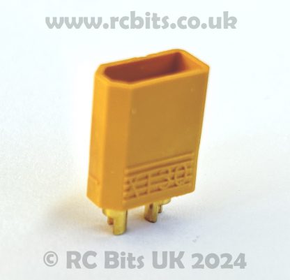An XT30 Male connector for a Speed Controller (ESC)