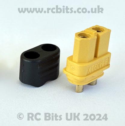 A sheathed XT60H female Connector
