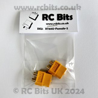 Two XT60 Female Connectors in a retail bag